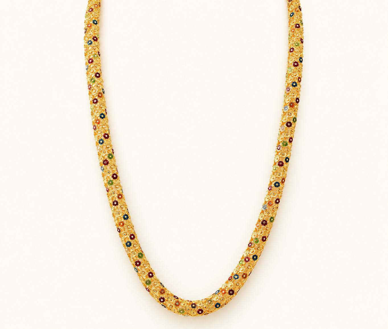 Long Meenakari Necklace