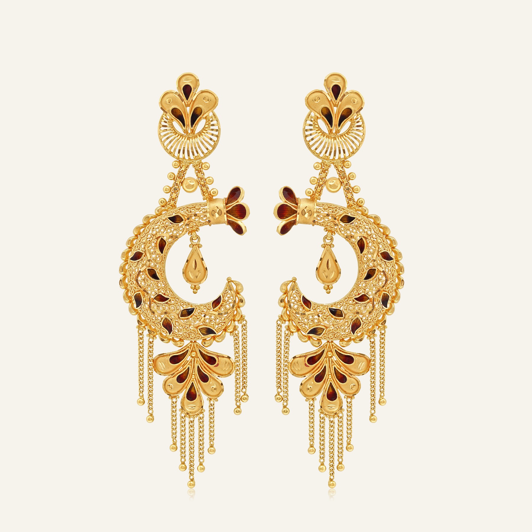 Kaveri Gold Earrings