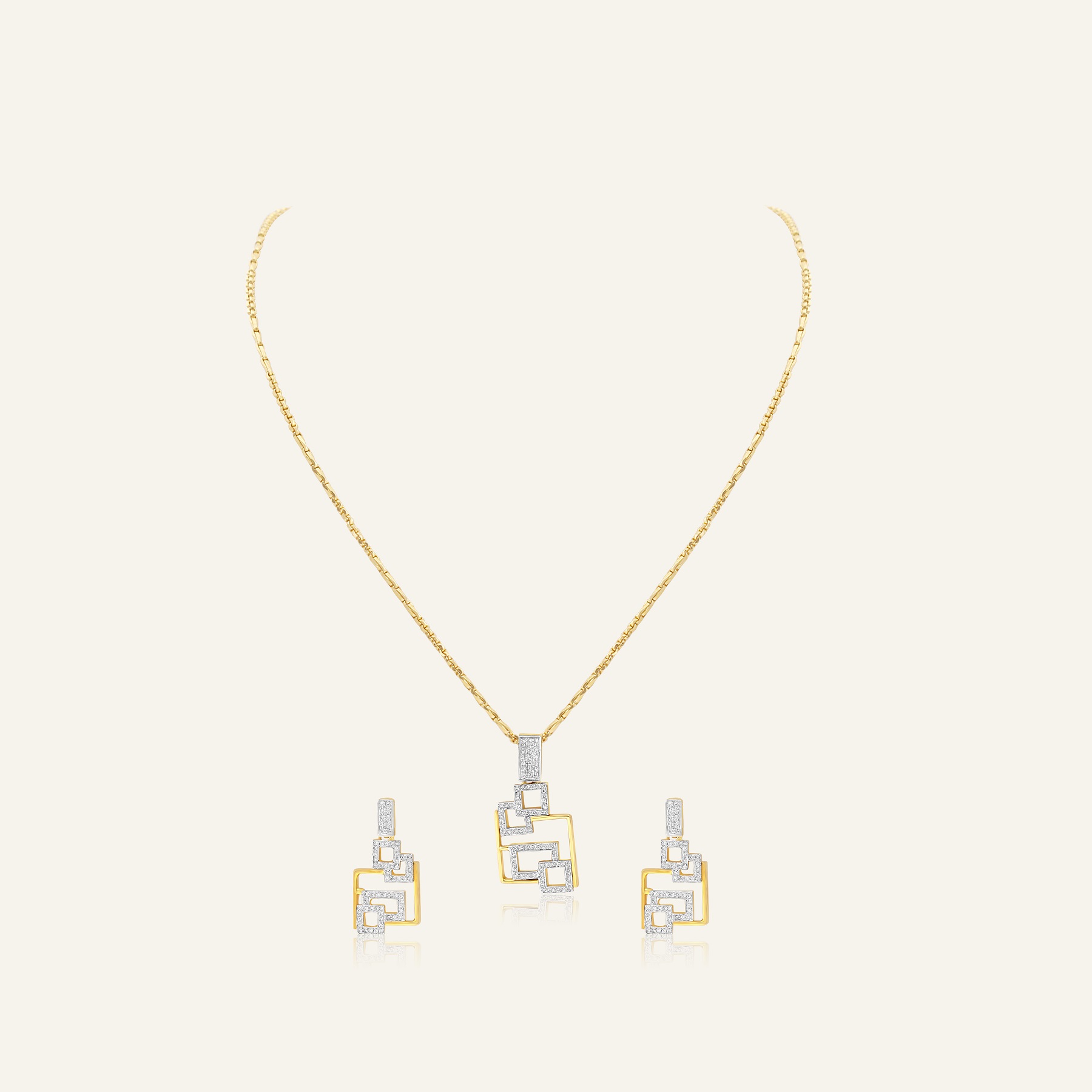 Bellini Diamond Pendant Set