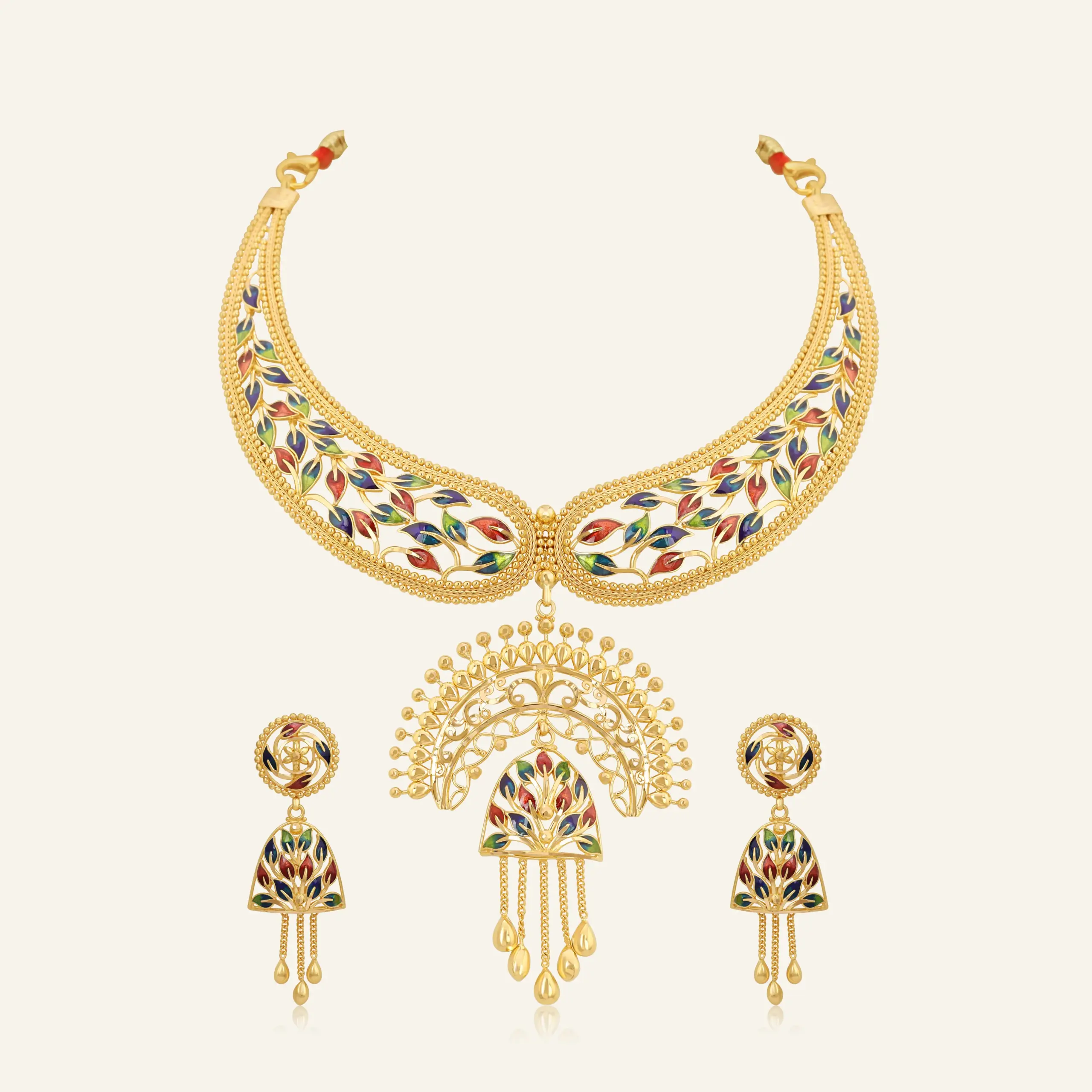 Ojaswini Meenkari Necklace Set